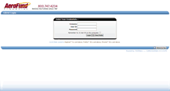 Desktop Screenshot of client.aerofund.com